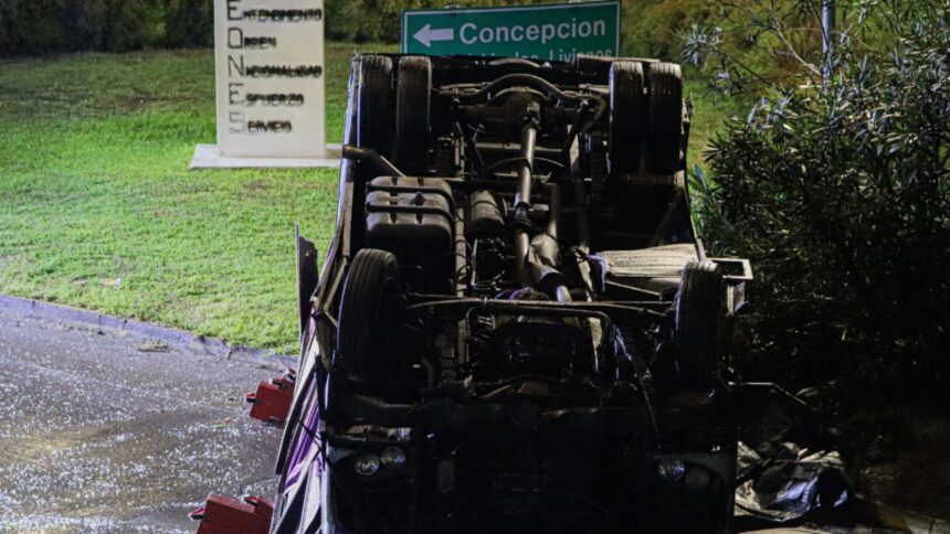 Conductor de micro en fatal accidente positivo a cocaína en Chiguayante