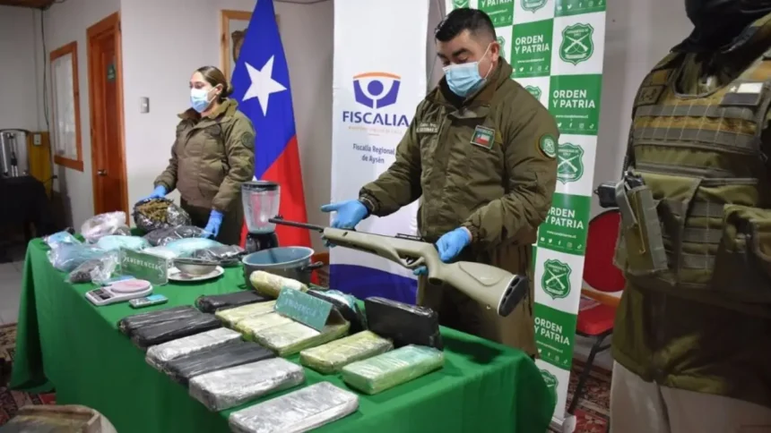 Incautación histórica en Aysén: desmantelan laboratorio y decomisan drogas valuadas en $475 millones