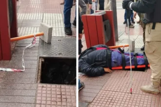Mujer con discapacidad visual cae por tapa en mal estado