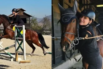 Kel Calderón sorprende al debutar como amazona de salto ecuestre