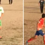 Jugador amenaza con arma a contrincantes en partido de fútbol amateur