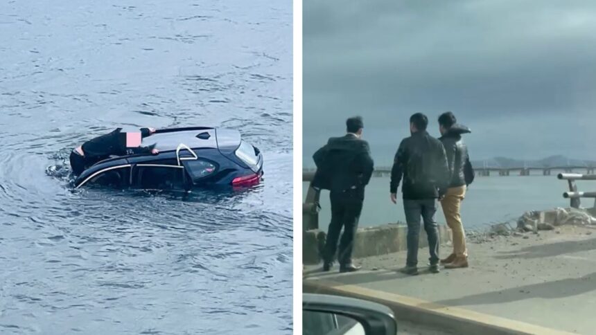 Vehículo cae al río Biobío: conductor rescatado tras accidente en Concepción
