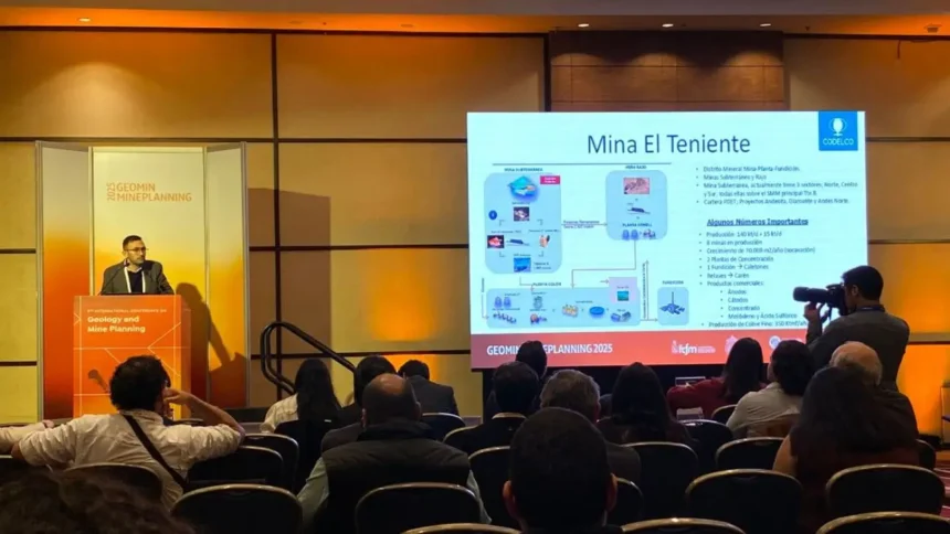 Profesionales de Codelco presentan innovación en minería subterránea profunda en División El Teniente