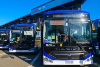 Comienzan a circular buses eléctricos en Gran Concepción con innovaciones