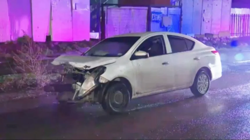 Encuentran vehículo chocado robado utilizado para cometer delitos en Chile