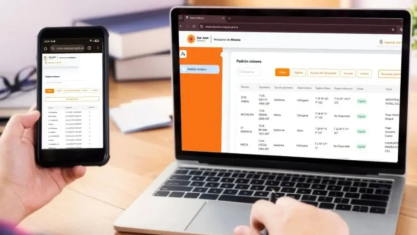 Digitalización del Padrón y Canon Minero en San Juan revoluciona la gestión minera