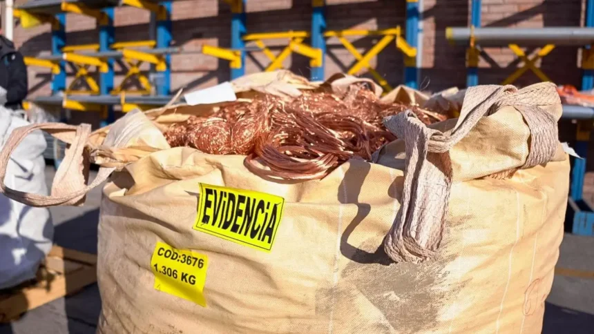 PDI decomisa 7 mil kilos de cable cobre robado a CGE