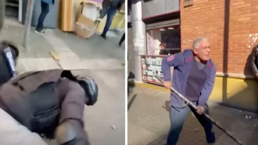 Violenta agresión a personal de seguridad en Barrio Meiggs por comerciantes ilegales