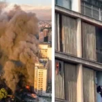 Incendio en edificio de Santiago obliga a evacuación de galería comercial