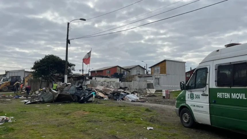 Hallazgo de cadáver en Hualpén: sorpresa tras demolición de viviendas ilícitas