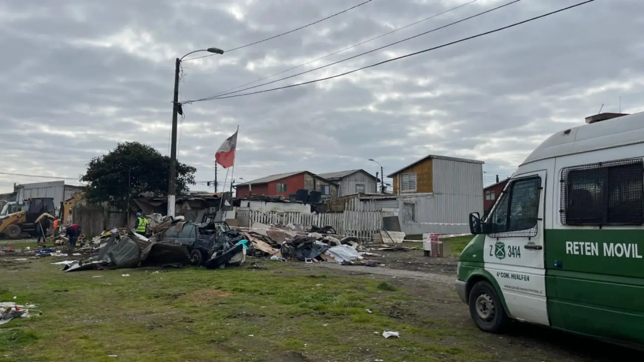 Hallazgo de cadáver en Hualpén: sorpresa tras demolición de viviendas ilícitas Hallazgo de cadáver en Hualpén: sorpresa tras demolición de viviendas ilícitas