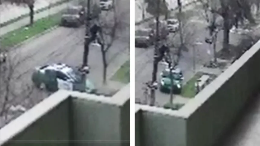 Accidente de patrulla policial en Estación Central: Conductor trasladado en helicóptero