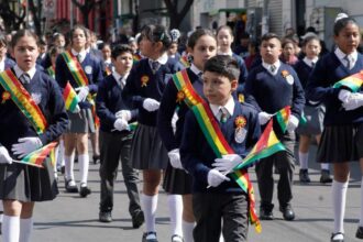 Estudiantes bolivianos apoyan a Palestina y flotilla internacional