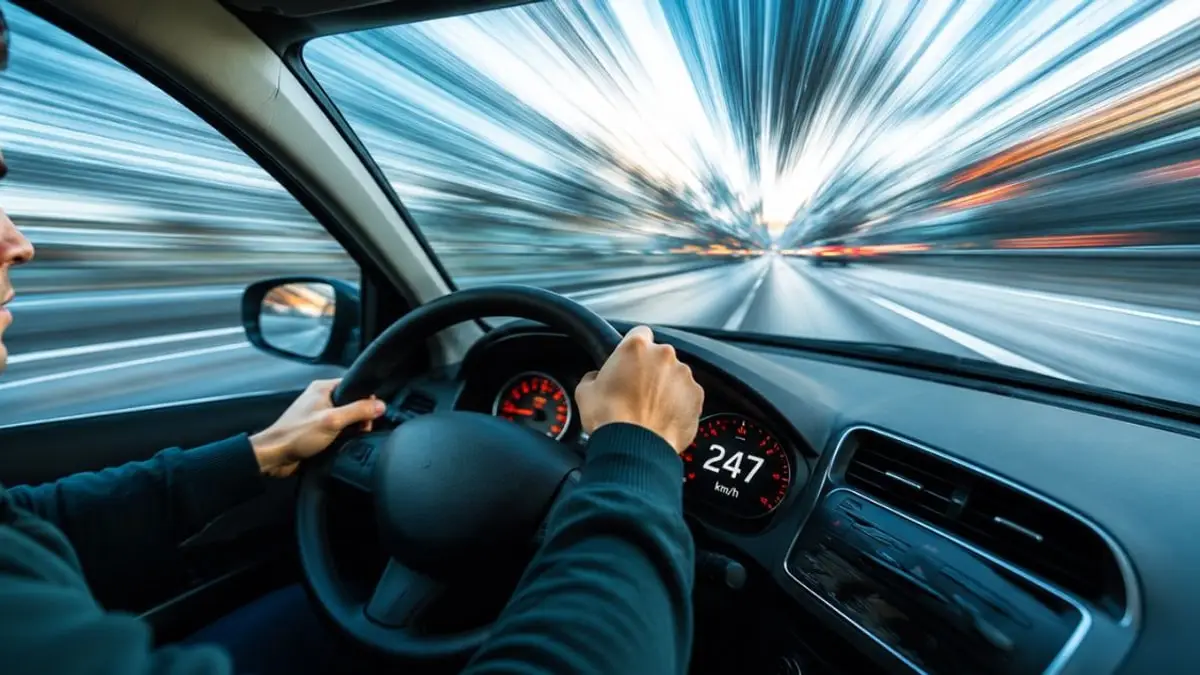 Acelerar a 264 km/h: Riesgos para la seguridad vial y el control del vehículo Acelerar a 264 km/h: Riesgos para la seguridad vial y el control del vehículo