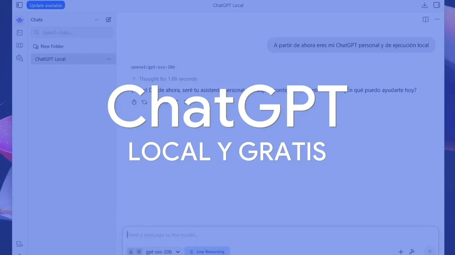 Crea tu propio ChatGPT de código abierto y local con GPT-OSS y LM Studio Crea tu propio ChatGPT de código abierto y local con GPT-OSS y LM Studio