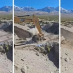 Gobierno de Chile demuele puente clandestino en la frontera con Bolivia