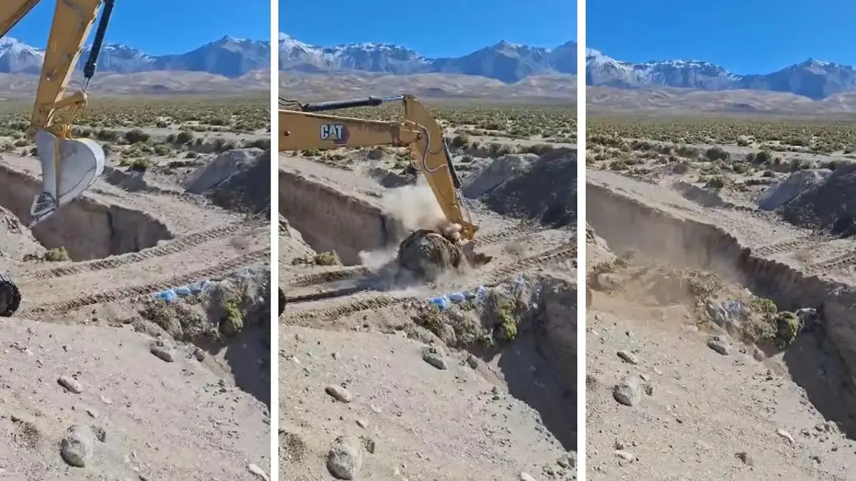 Gobierno de Chile demuele puente clandestino en la frontera con Bolivia