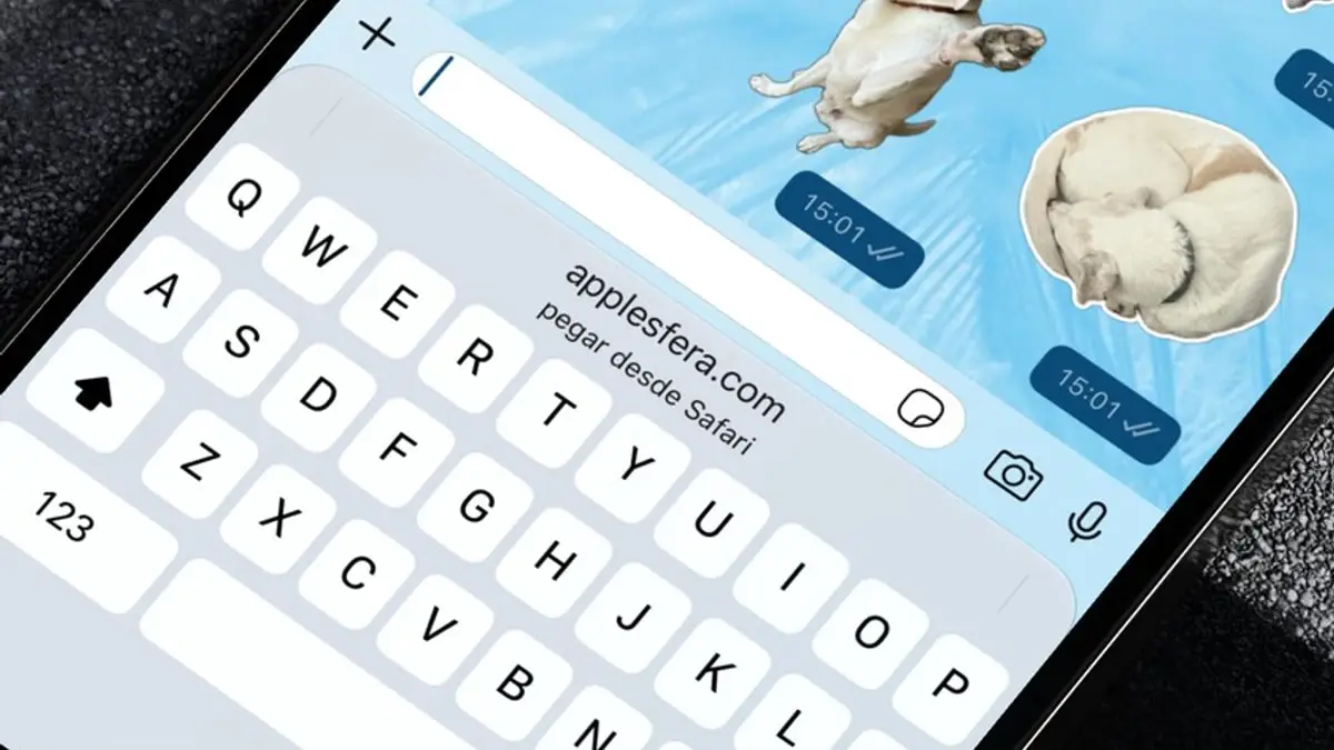 iOS 27 incorpora un nuevo botón para pegar contenido directamente desde el teclado