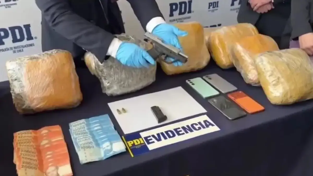 PDI detiene a tres en operativo que incauta $72 millones en droga en Valdivia