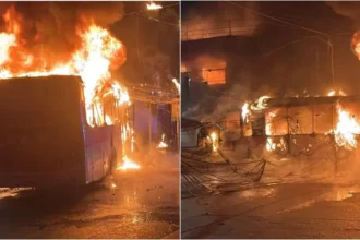 Santiago: fatal accidente deja cinco muertos y un incendio en barrio Franklin