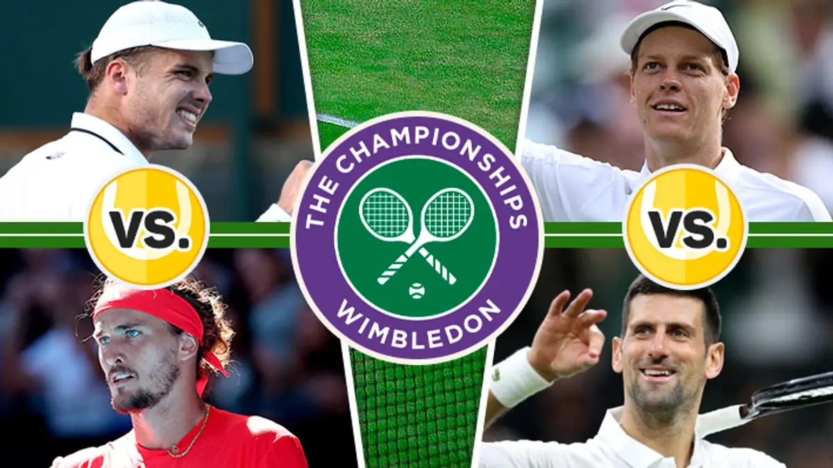 Sinner y Djokovic protagonizan semifinal en Wimbledon: Zverev ya está en la final Sinner y Djokovic protagonizan semifinal en Wimbledon: Zverev ya está en la final